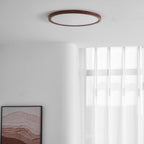 Minimalist Wood Flush Mount Ceiling Light With Slim Profile — Ashbury Home & Living