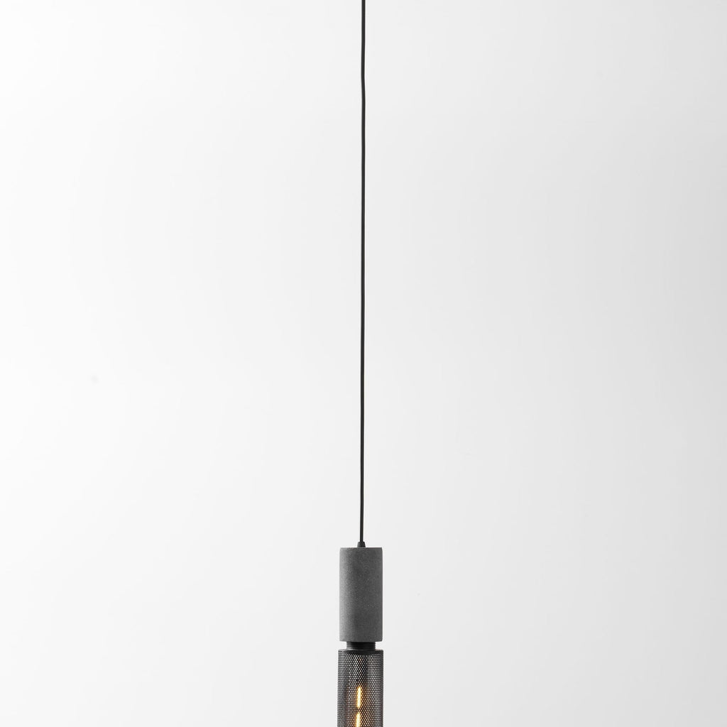 Industrial Concrete Pendant Light With Warm LED Glow — Ashbury Home & Living