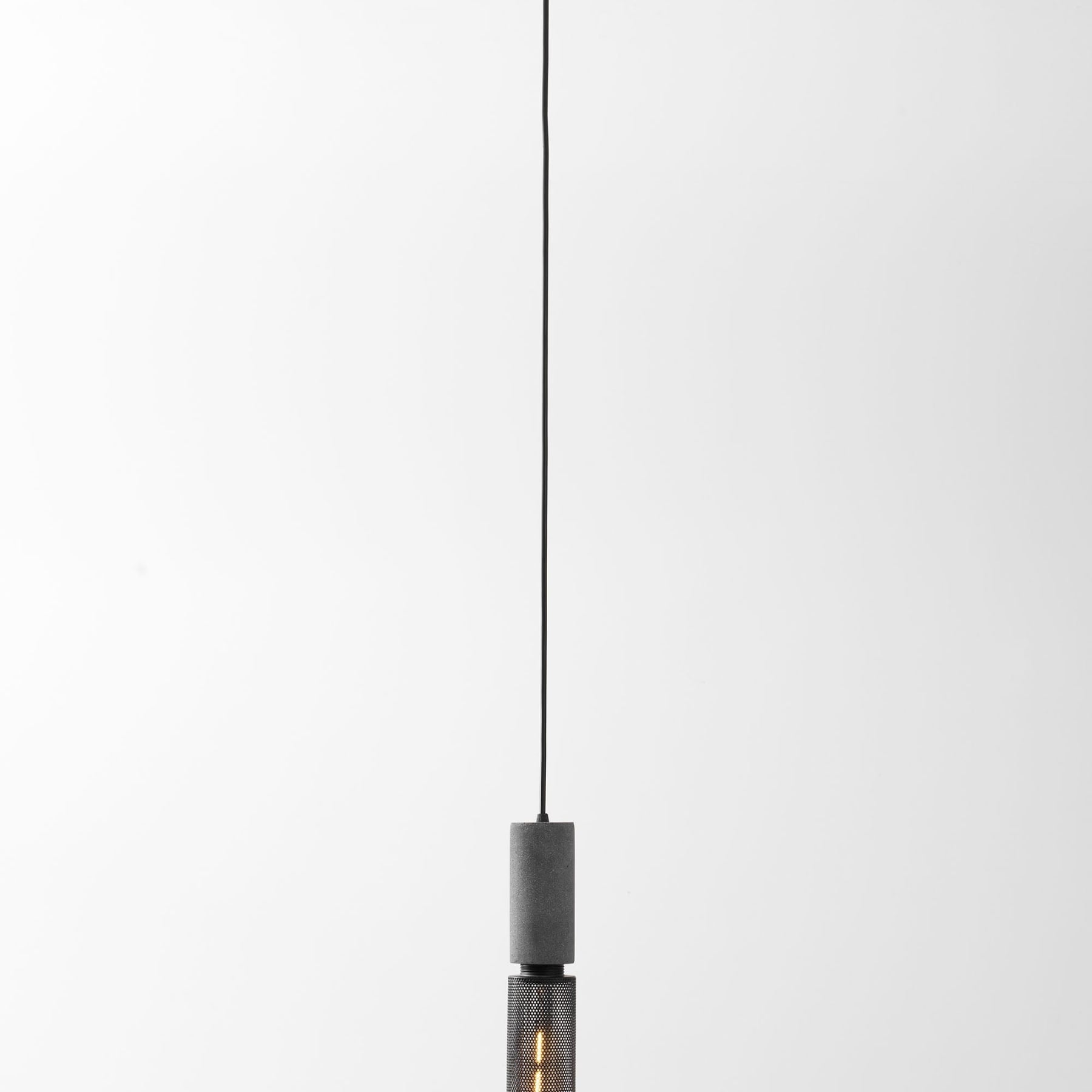 Industrial Concrete Pendant Light With Warm LED Glow — Ashbury Home & Living