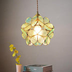 Flower Glass Petal Cluster Pendant Light