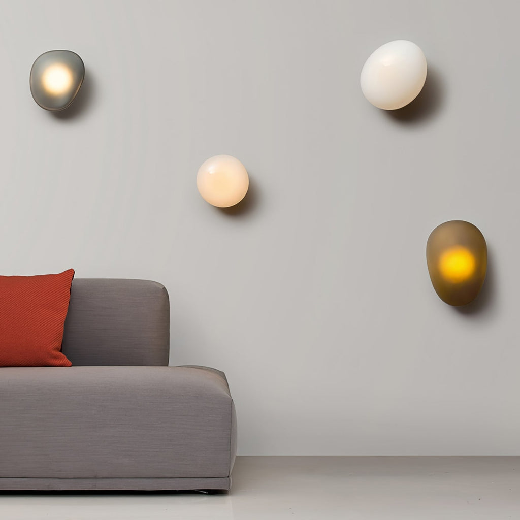 Modern Glass Wall Light With Warm Glass Shades — Ashbury Home & Living