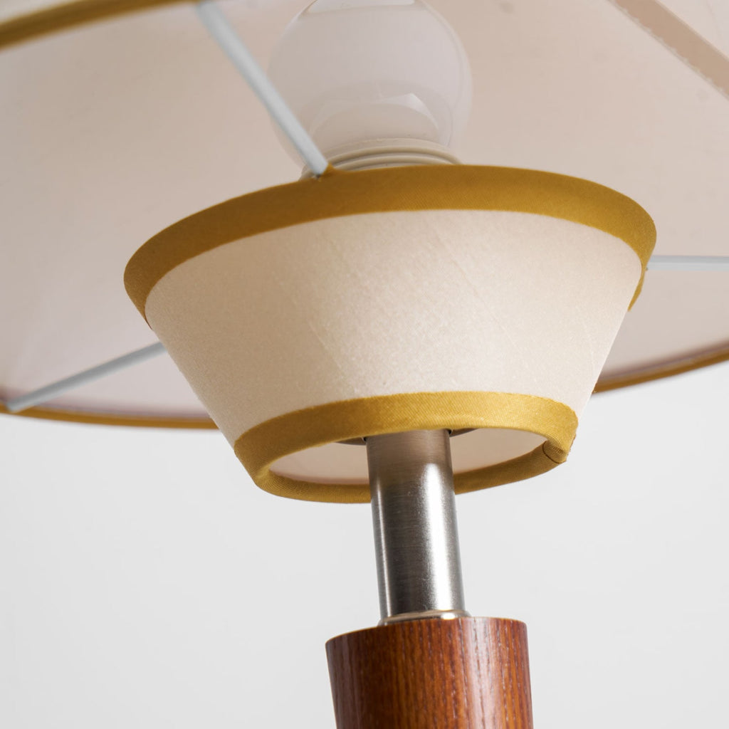 Modern Wood Table Lamp With Fabric Shade for Living Room — Ashbury Home & Living