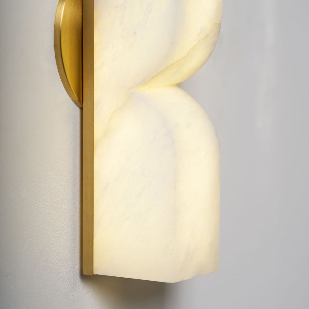 Modern Marble Wall Light With Warm LED Glow for Living Room — Ashbury Home & Living