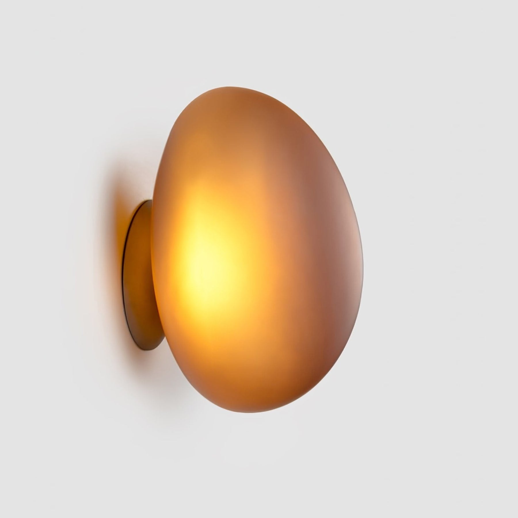 Modern Glass Wall Light With Warm Glass Shades — Ashbury Home & Living