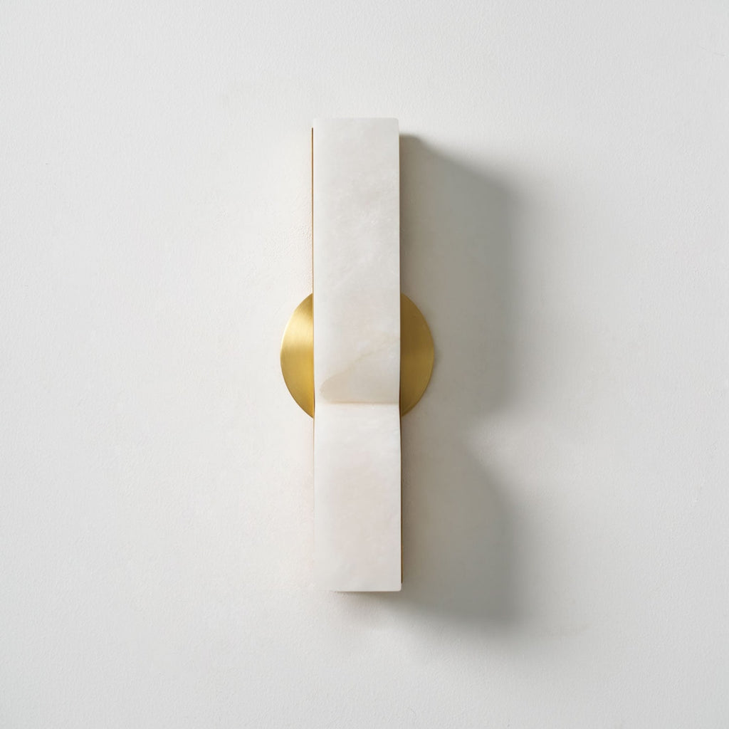 Modern Marble Wall Light With Warm LED Glow for Living Room — Ashbury Home & Living
