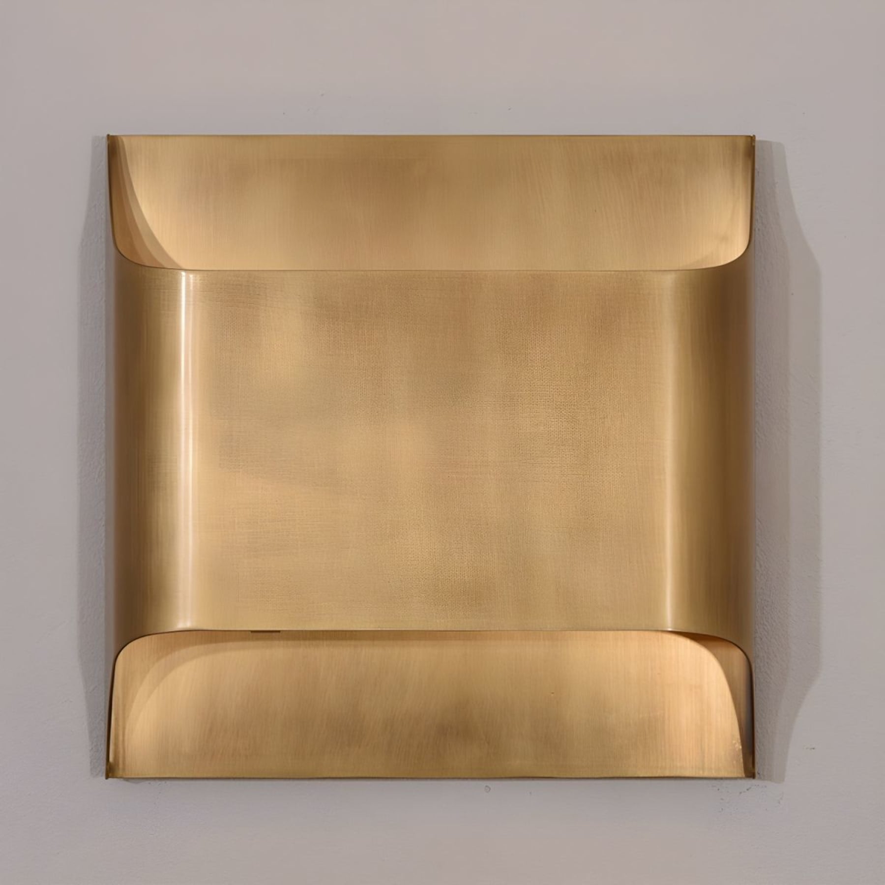 Modern Brass Wall Light With Warm LED Glow for Living Room in Antique Bronze — Ashbury Home & Living