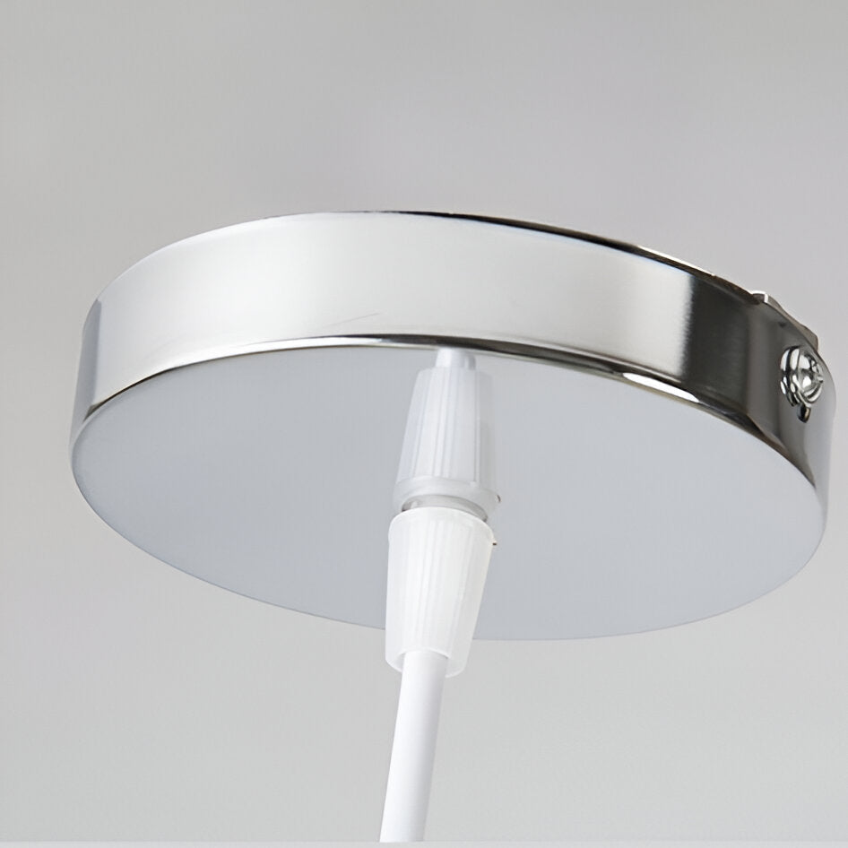 Globe Glass Pendant Light With Adjustable Cord