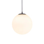 Globe Glass Pendant Light With Adjustable Cord