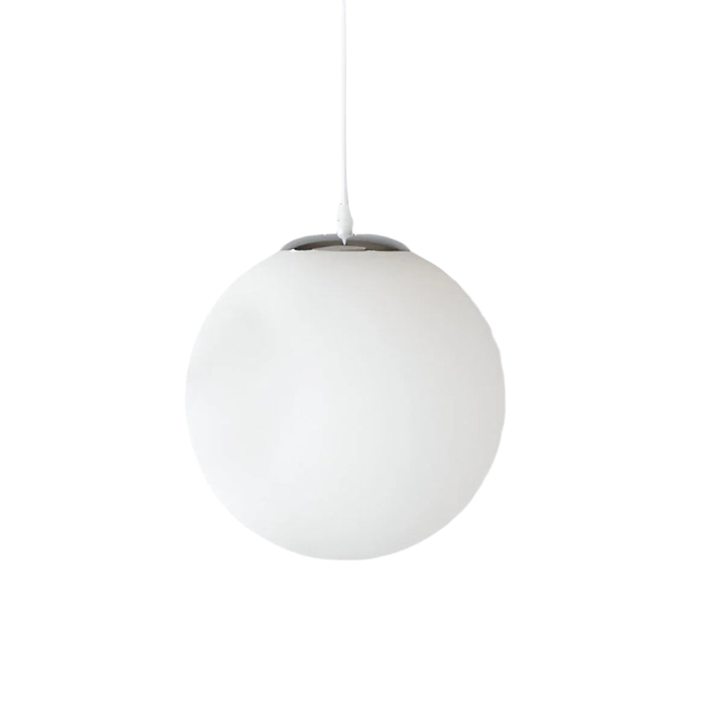 Globe Glass Pendant Light With Adjustable Cord