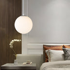 Globe Glass Pendant Light With Adjustable Cord