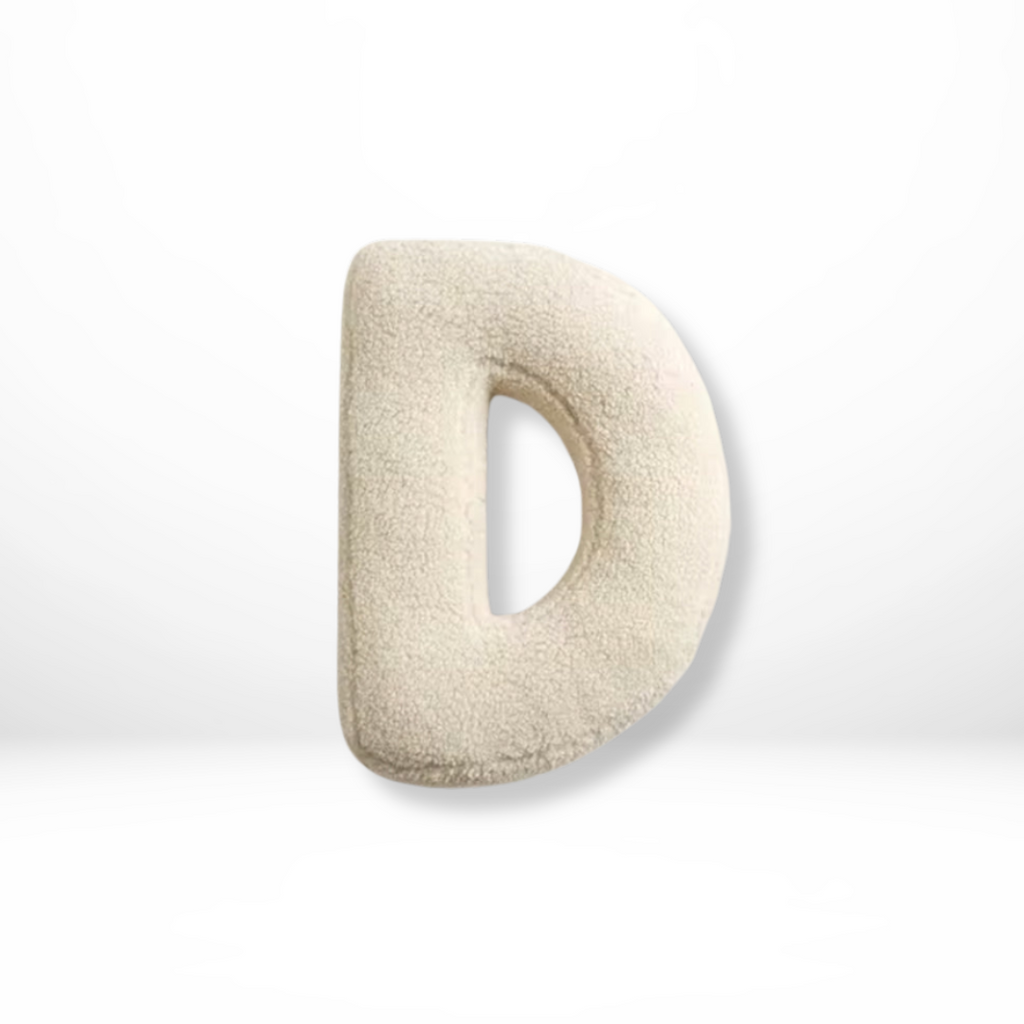 Alphabet Letter Cushion Soft Velvet Look Decorative Letter Pillow Personalised Initial Cushion for Sofa | Bed and Kids Room