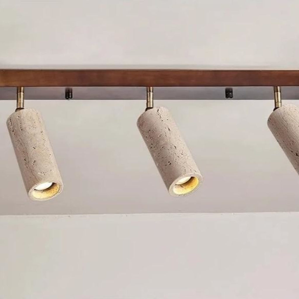 Modern Stone Linear Ceiling Light With Warm White Glow — Ashbury Home & Living