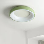 Modern Wrought Iron Flush Mount Ceiling Light With Tri-Colour LED Glow — Ashbury Home & Living
