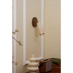 Modern Travertine Wall Light With Warm LED Glow — Ashbury Home & Living