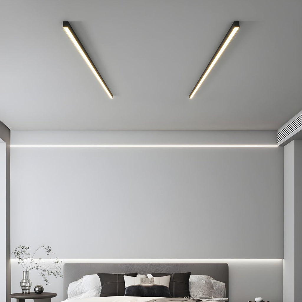 Minimalist Linear Metal Ceiling Light for Living Room — Ashbury Home & Living