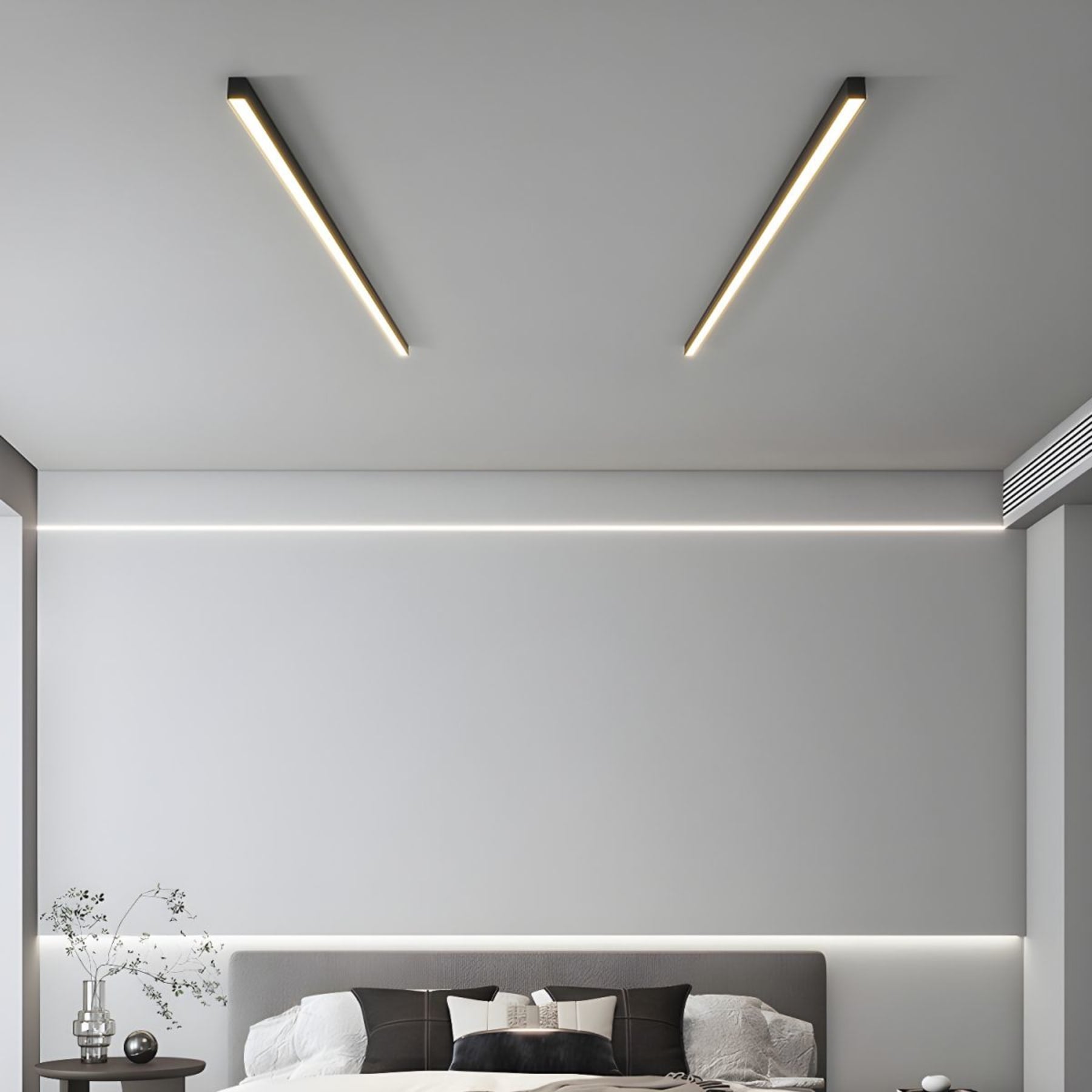 Minimalist Linear Metal Ceiling Light for Living Room — Ashbury Home & Living