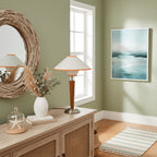 Modern Wood Table Lamp With Fabric Shade for Living Room — Ashbury Home & Living