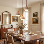 Contemporary Travertine Stone Pendant Light With Dimmable Glow — Ashbury Home & Living