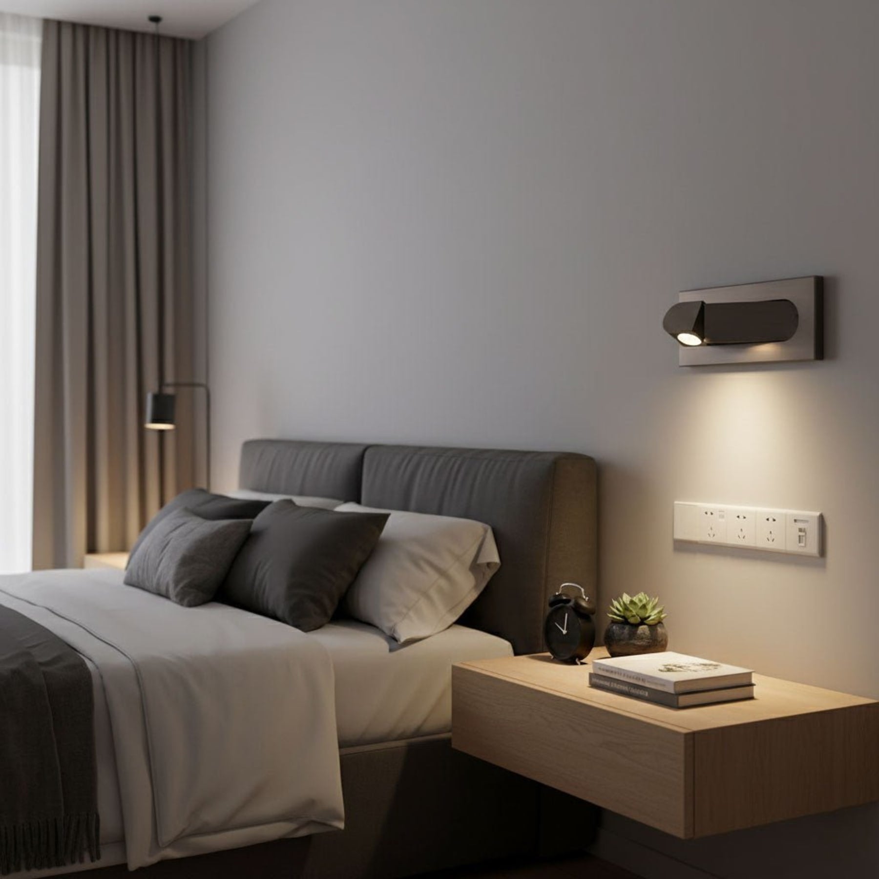 Modern Aluminium Wall Light for Bedroom and Living Room — Ashbury Home & Living