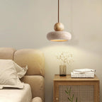 Modern Wood And Concrete Pendant Light With Warm LED Glow — Ashbury Home & Living