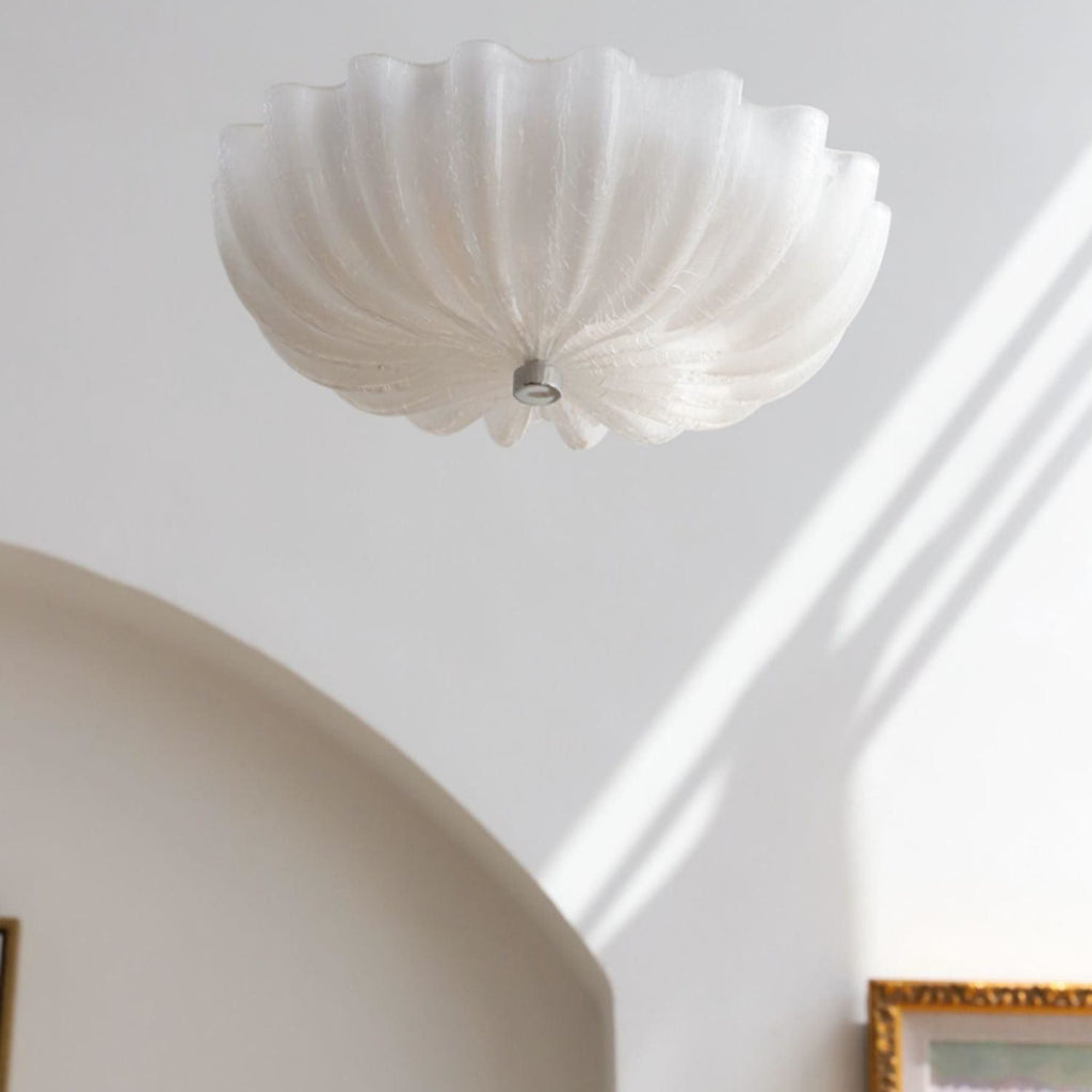 Vintage Glass Flush Mount Ceiling Light for Living Room — Ashbury Home & Living
