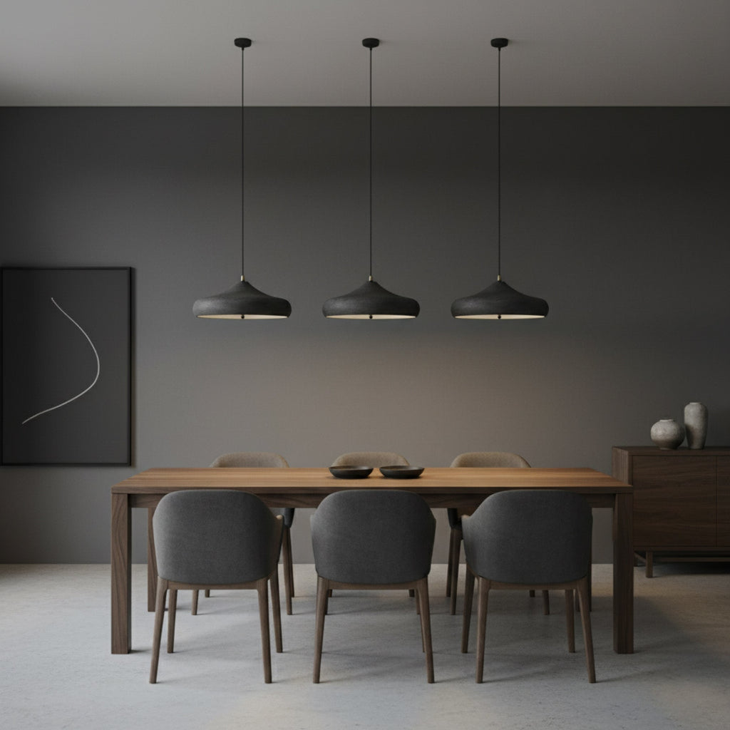 Contemporary Iron Pendant Light With Warm LED Glow — Ashbury Home & Living