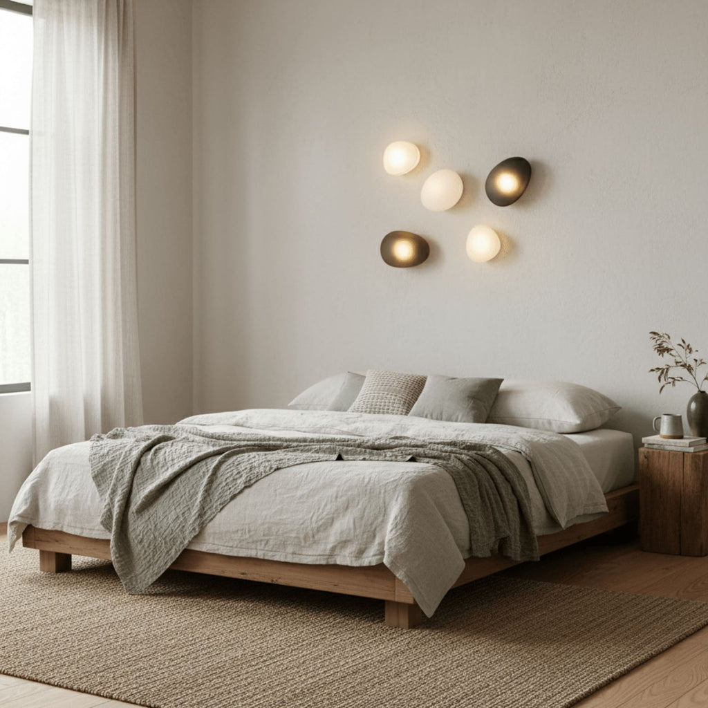 Modern Glass Wall Light With Warm Glass Shades — Ashbury Home & Living