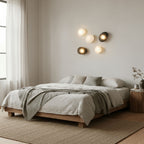 Modern Glass Wall Light With Warm Glass Shades — Ashbury Home & Living