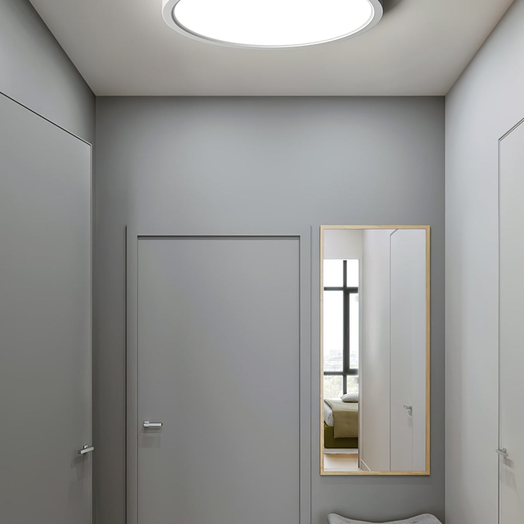 Minimalist Iron Flush Mount Ceiling Light With Slim Low-Profile Design — Ashbury Home & Living