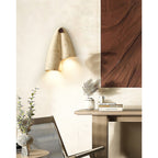 Modern Travertine Wall Light With Warm LED Glow — Ashbury Home & Living