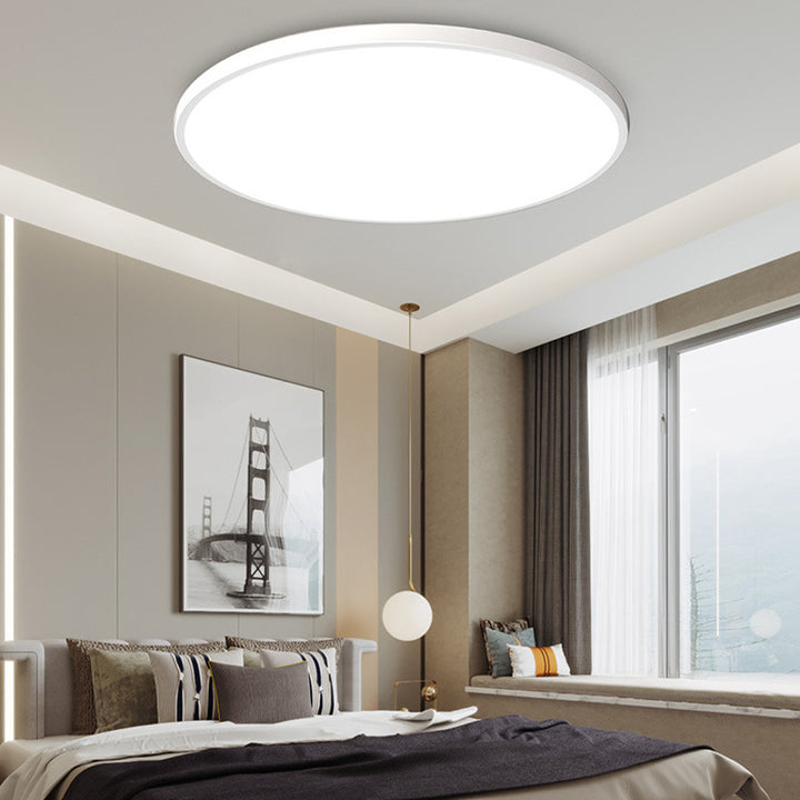 Minimalist Round LED Ceiling Light With Flush Mount Design