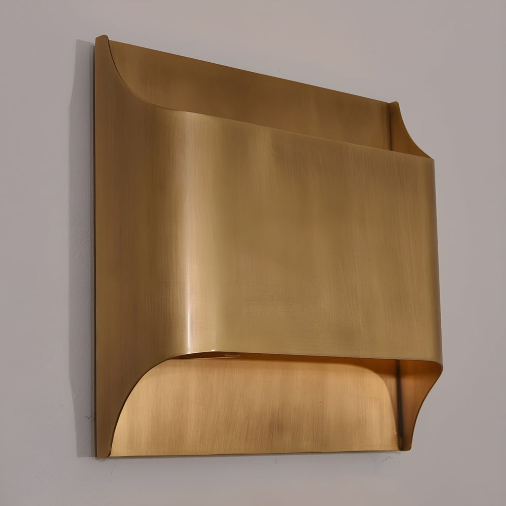 Modern Brass Wall Light With Warm LED Glow for Living Room — Ashbury Home & Living