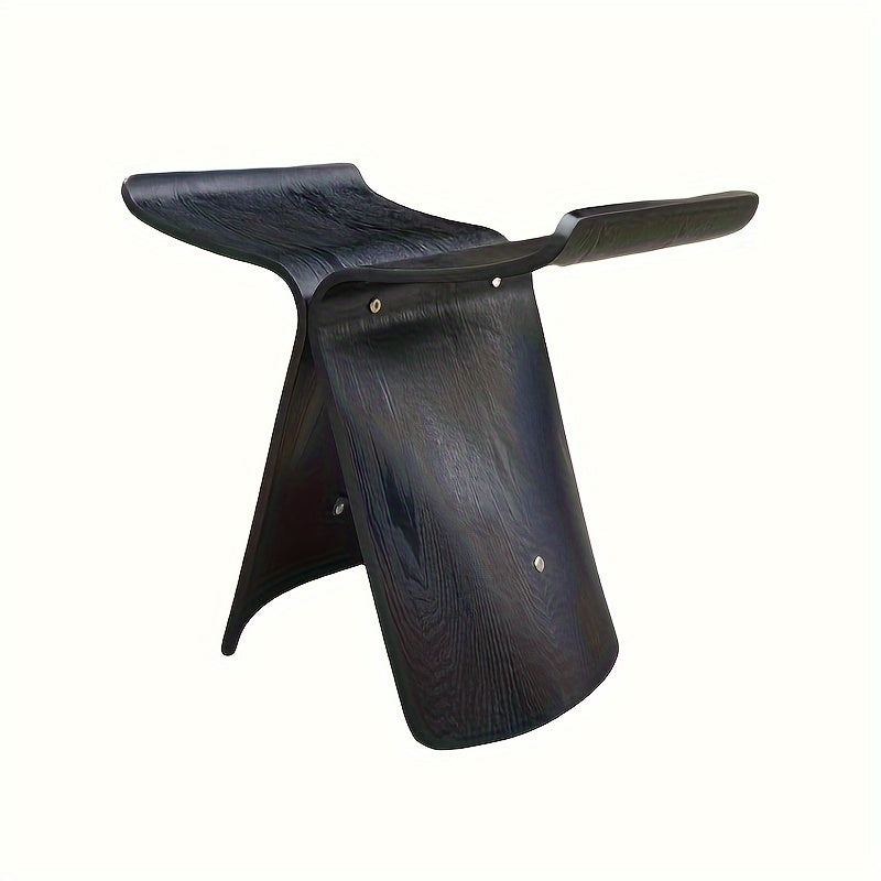 Butterfly Stool Solid Wood Bentwood Stool Mid-Century Design Armless Wooden Seat and Side Table for Living Room | Entrance and Bedroom