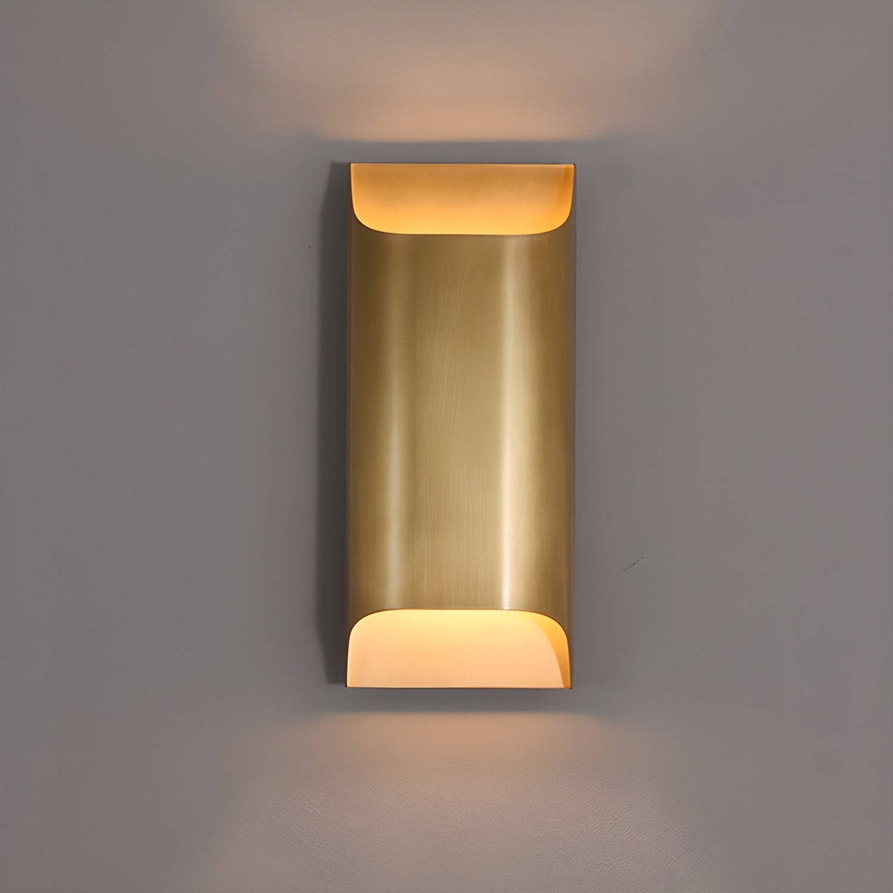 Modern Brass Wall Light With Warm LED Glow for Living Room — Ashbury Home & Living