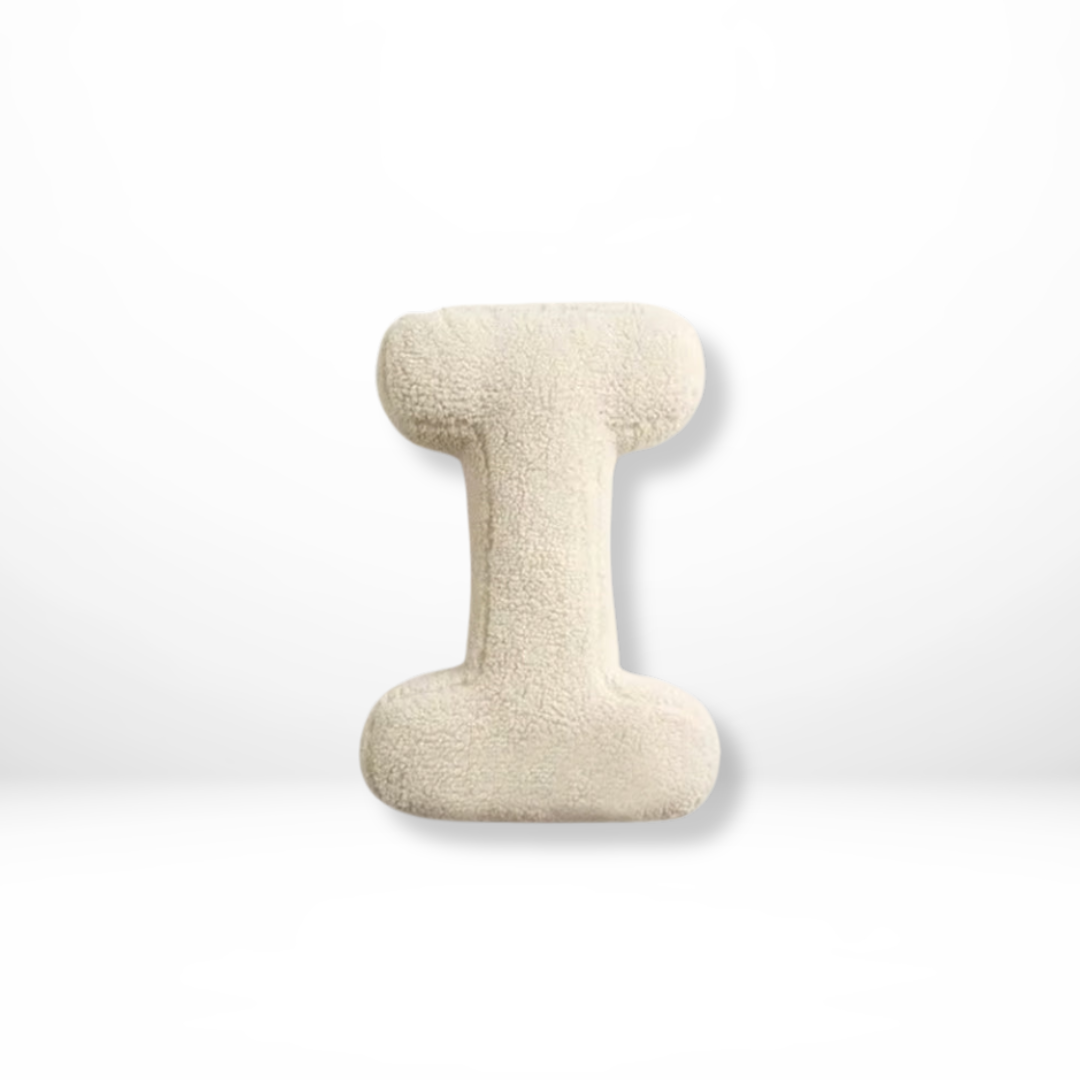 Alphabet Letter Cushion Soft Velvet Look Decorative Letter Pillow Personalised Initial Cushion for Sofa | Bed and Kids Room