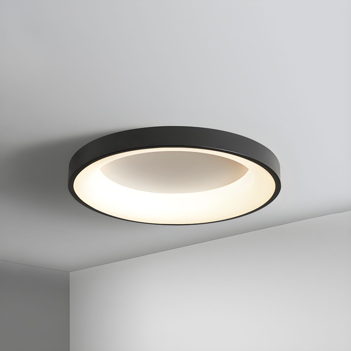 Round Flush Mount Ceiling Light with Diffuser