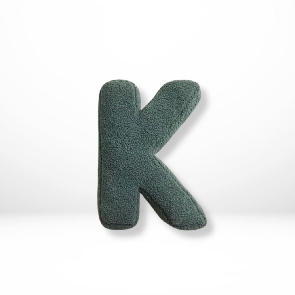 Alphabet Letter Cushion Soft Velvet Look Decorative Letter Pillow Personalised Initial Cushion for Sofa | Bed and Kids Room