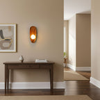 Modern Wood and Glass Wall Light for Living Room — Ashbury Home & Living