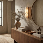Modern Marble Wall Light With Warm LED Glow for Living Room — Ashbury Home & Living