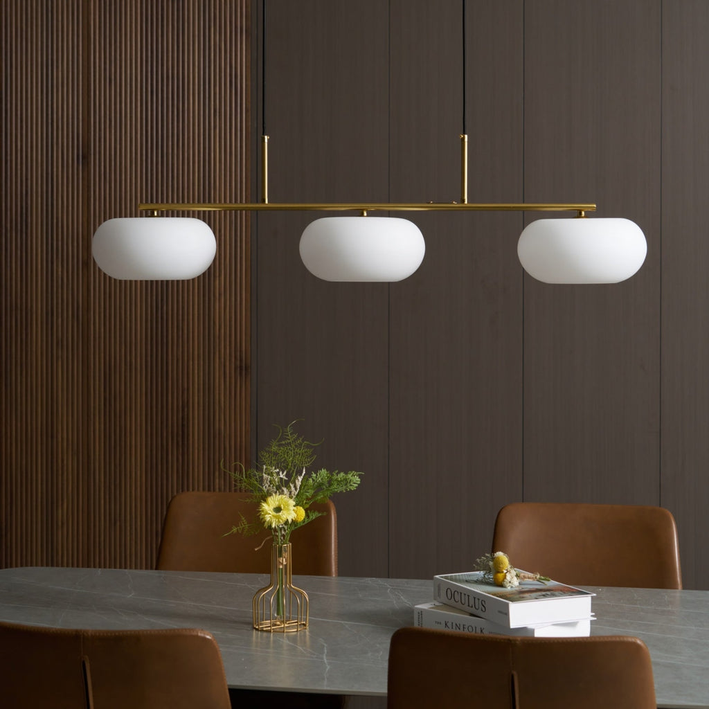 Modern Glass Pendant Light With Tri-Colour LED Glow — Ashbury Home & Living