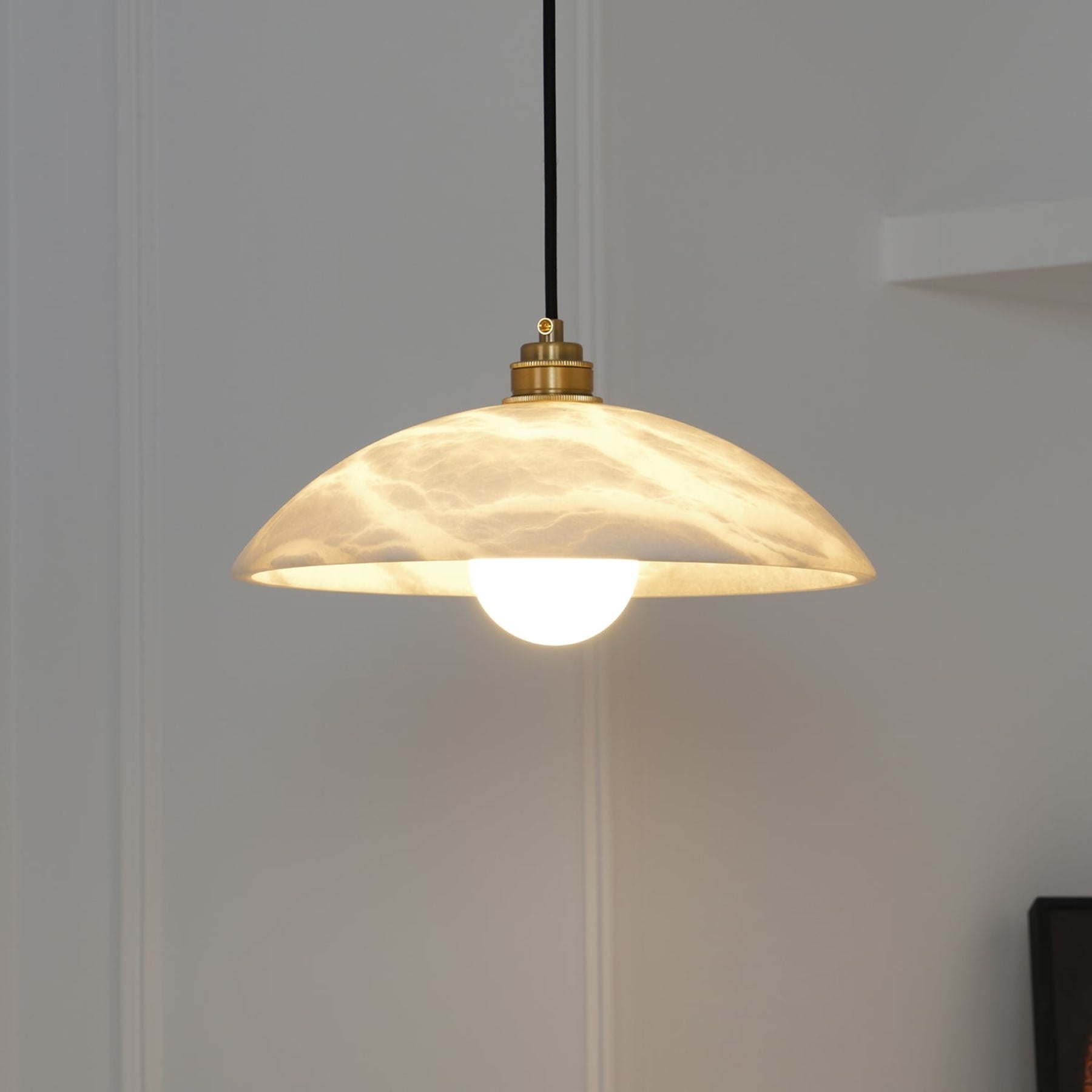 Modern Marble and Copper Pendant Light for Dining Room — Ashbury Home & Living