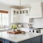 Modern Brass Pendant Light With Ceramic Shades for Dining Room — Ashbury Home & Living
