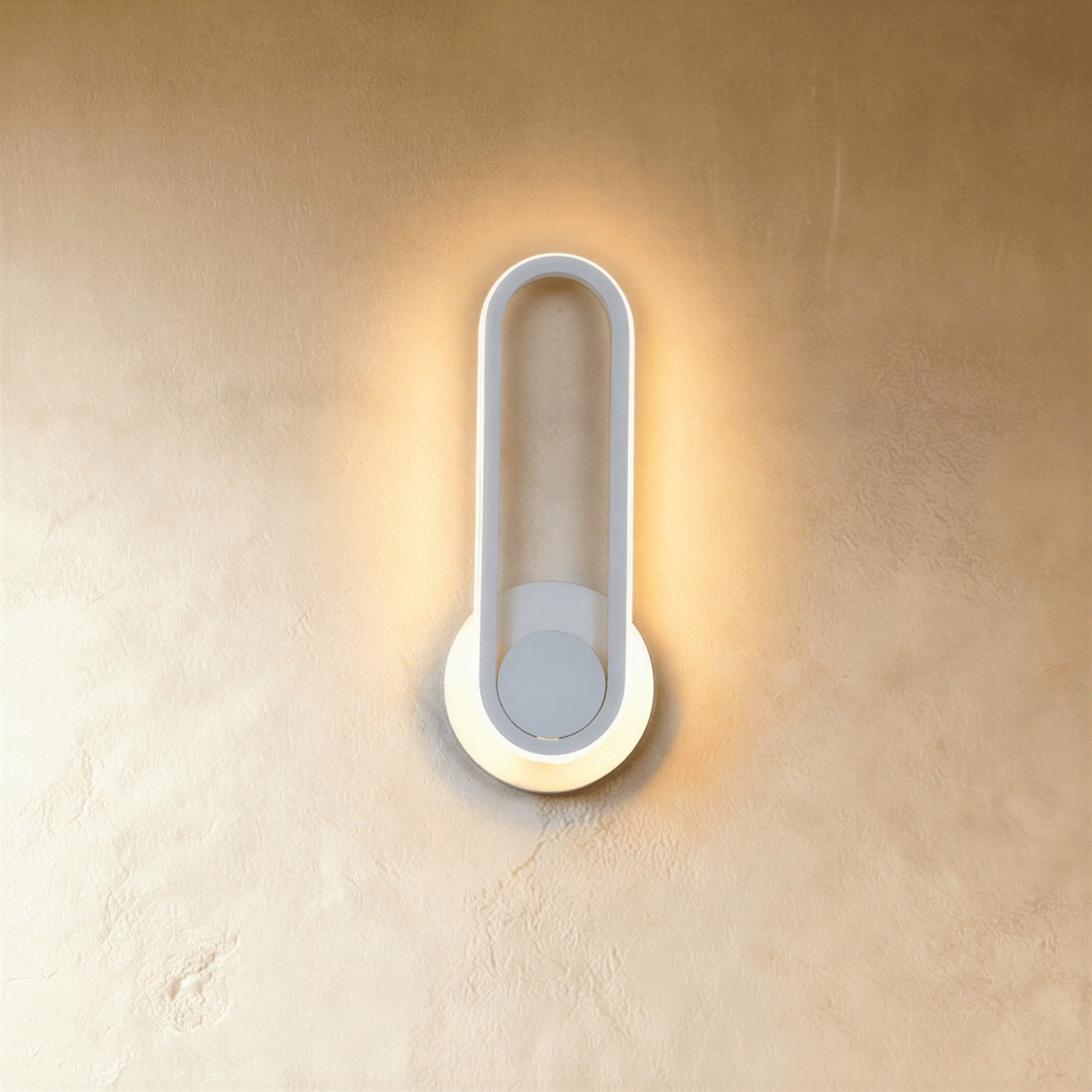 Modern Metal Wall Light for Living Room and Bedroom in White — Ashbury Home & Living