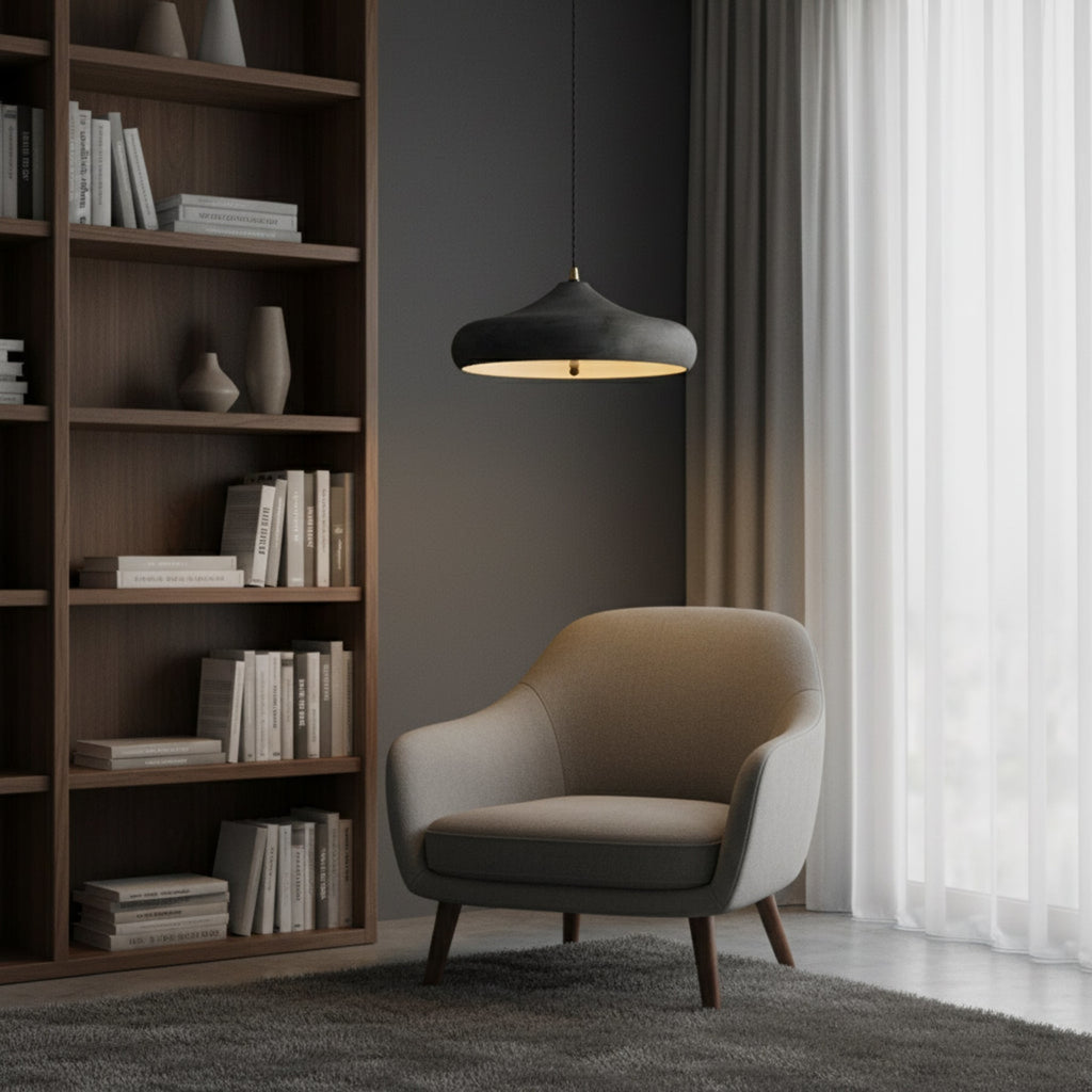 Contemporary Iron Pendant Light With Warm LED Glow — Ashbury Home & Living