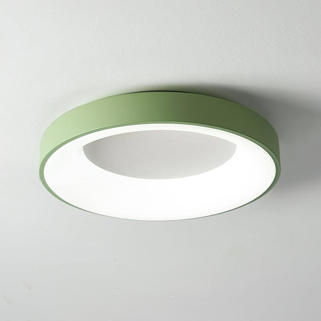 Modern Wrought Iron Flush Mount Ceiling Light With Tri-Colour LED Glow — Ashbury Home & Living