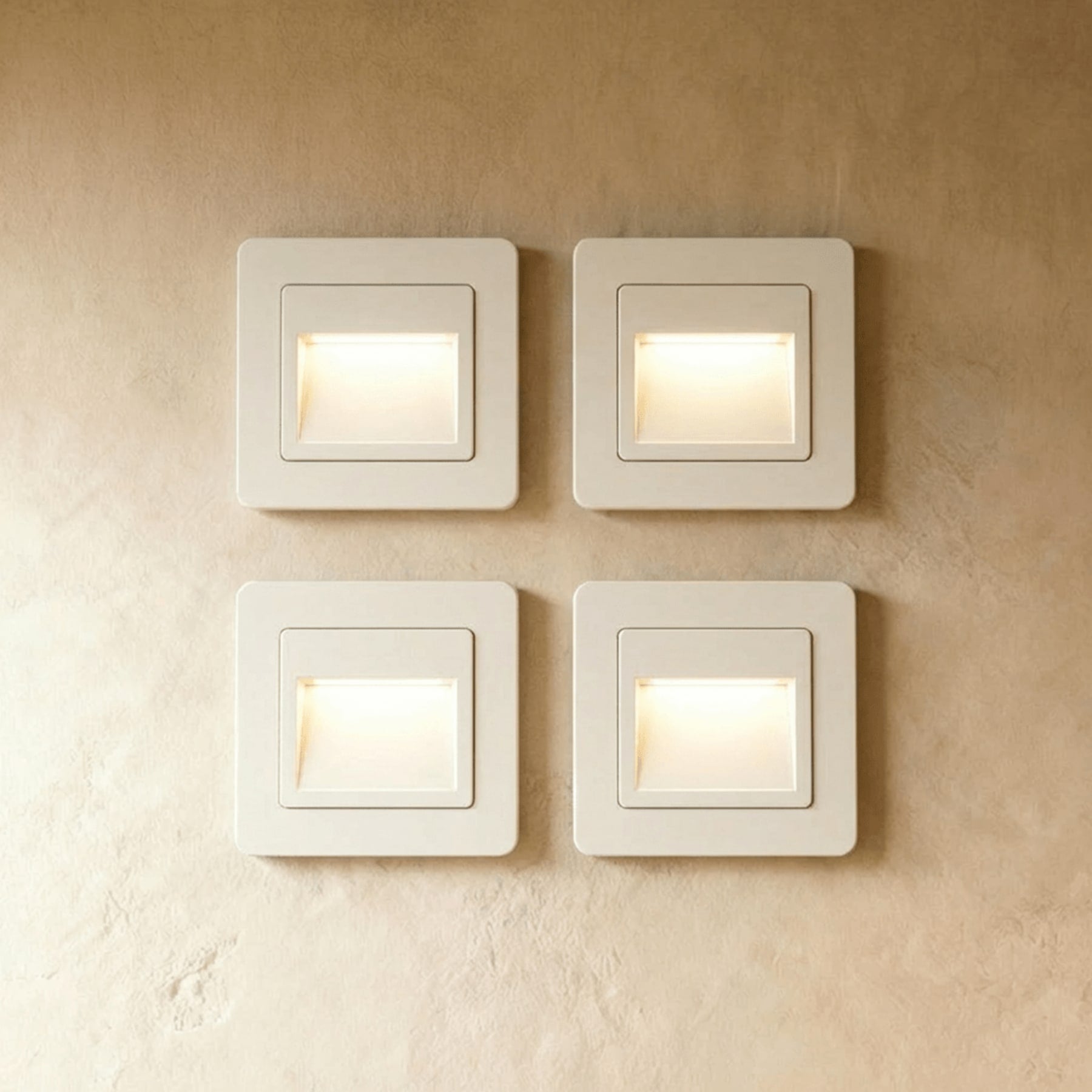 Minimalist Matte Plastic Wall Light for Hallway and Bedroom in White — Ashbury Home & Living
