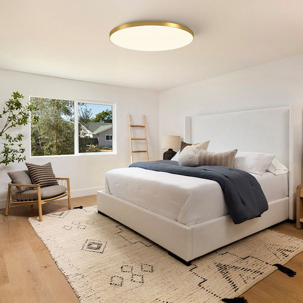 Minimalist Round LED Ceiling Light With Flush Mount Design