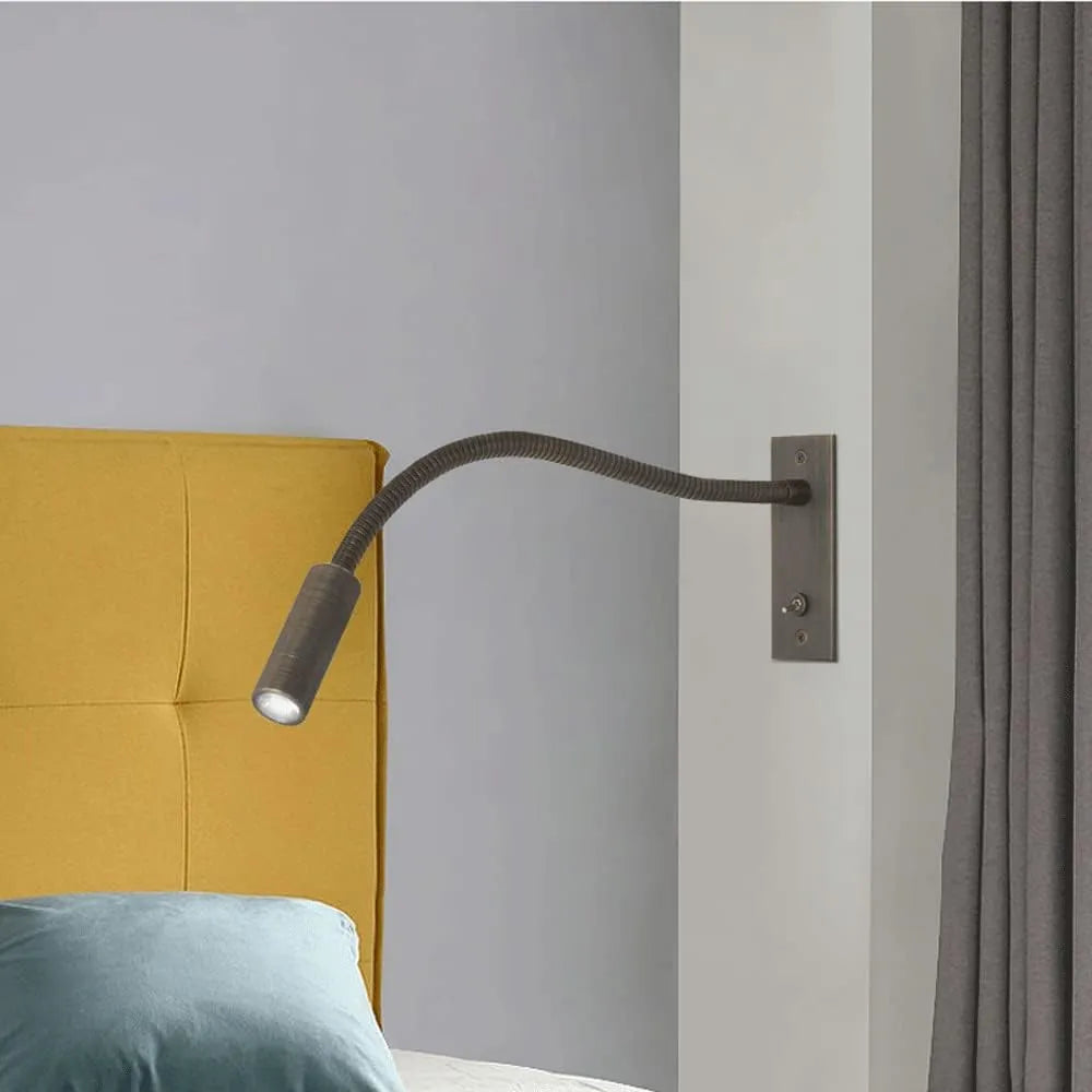 Modern Metal Wall Light for Bedroom and Home Office — Ashbury Home & Living