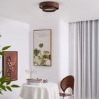 Scandinavian Wood Flush Mount Ceiling Light for Living Room — Ashbury Home & Living