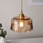 Modern Glass Pendant Light With Warm LED Glow — Ashbury Home & Living
